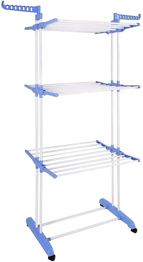 ALISSA 3 Layer Cloth Rack Cloth Drying Racks Cloth Hanging Rack Balcony Cloth Drying Rack(Need Assemble by Yourself)