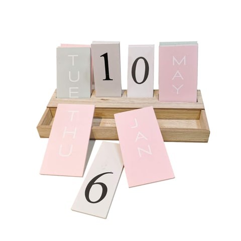 Creative simple modern style desk calendar from lingui