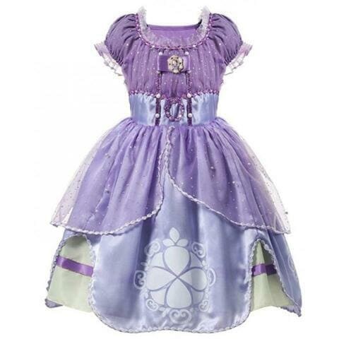 Aiwanto 120cm Princess Dress Girls Party Costume Dress 5 Layers Children Kids Party Dress Up