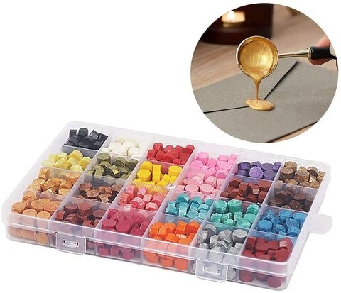 Aiwanto Wax Bead Envelope Seal 24 Colors Wax Sealing Stamp for Envelope Sealing Wax Office School Accessories