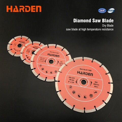 Harden Diamond Cutter Blade - 180 x 22.2 mm - DMM-611304 - Black and Orange 180X22.2