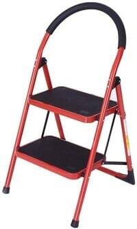 2Step Ladder with Rubber Handgrip and NonSlip Treads, 330lbs Capacity Ladder