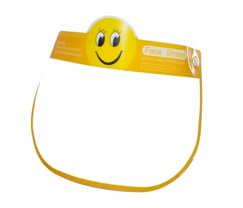 Full face protection mask for children from Tulbeti (Smiley Face Yellow)