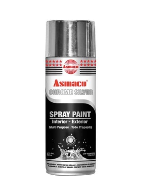 Asmaco Spray Paint Silver Chrome 400 ml