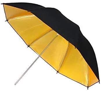 Vansier Umbrella (UR02) Black/Gold, Black/Silver, White/Silver Studio Flash Clear Umbrella 33" (83 cm) - 36" (92 cm) - 40" (102 cm)