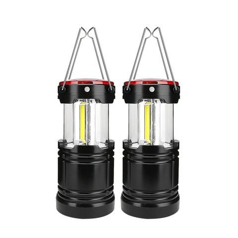 ALISSA-2PCS. COB Red LED Tent Lamp Outdoor Camping Lights.