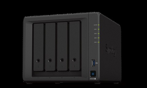 synology 4 Bay NAS DiskStation DS420+ (Diskless), 4-Bay; 2GB DDR4