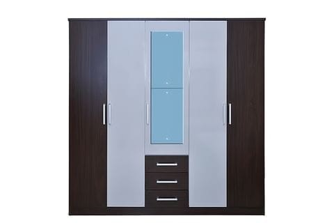 Miami 5-Door Wardrobe from Pan Emirates