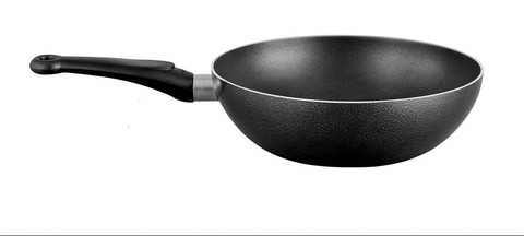 Dishware Safe Sonex Non Stick Cooking Royal Wok Kadhai Deep Fry Pan with Durable Soft Handle 28 Cm Easy To Clean Original Made In Pakistan