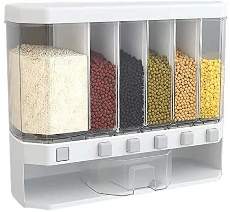 Orchid wall-mounted cereal food dispenser, moisture-proof and waterproof, simple and convenient to use