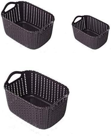 Aiwanto 3Pcs Kitchen Storage Box Storage Basket Containers Bathroom Storage Box Basket Fruits Vegetable Storage Basket