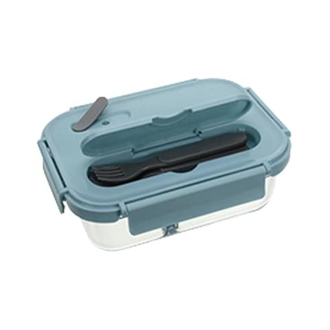 Aiwanto 3 Compartment Lunch Box Storage Box Food Tiffin Box Food Container Glass Lunch Box Microwaveable