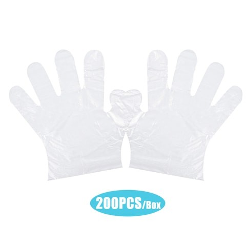 Didel Clear Latex Free PE Disposable Gloves Safety Glove for Home Kitchen Kitchen Use 200pcs/box