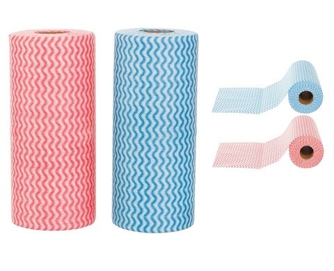 ALISSA Set of 2 Pcs Multi Purpose Cleaning Cloth Rolls (Random Color)