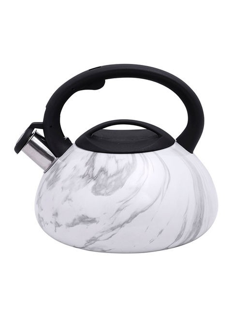 Royalford Stainless Steel Kettle, White/Black/Grey, 3 Liter, 22.3 x 22.3 x 20.5 cm