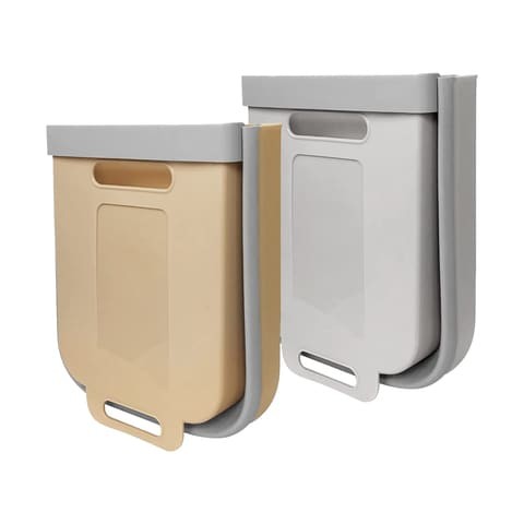 Aiwanto 2 Pcs Trash Can Kitchen Hanging Dust Bins Trash Storage Box for Kitchen