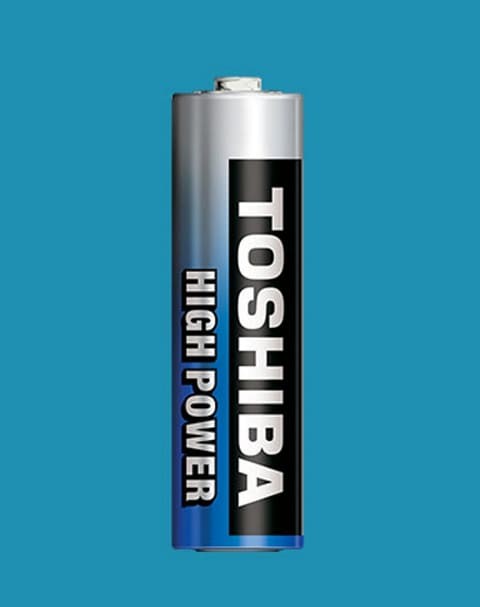 Toshiba High Power AA 2 Alkaline Batteries