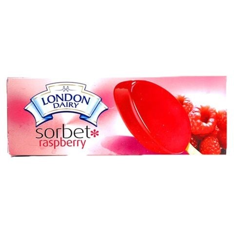 LONDON DAIRY RASPBERRY/SORBET STICK 140