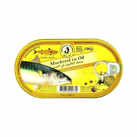 Brevis Velnis Mackerel in Oil 190 gm