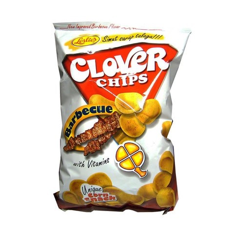 LESLIES CLOVER CHIPS BBQ 145G