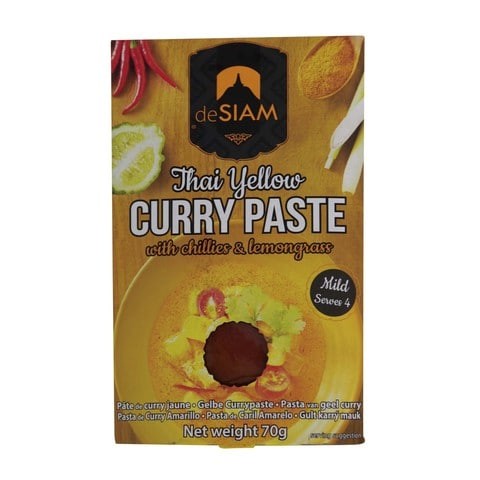 DE SIAM YELLOW CURRY PASTE 70GM