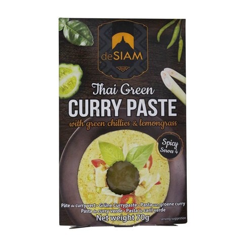 DE SIAM GREEN CURRY PASTE 70 GM