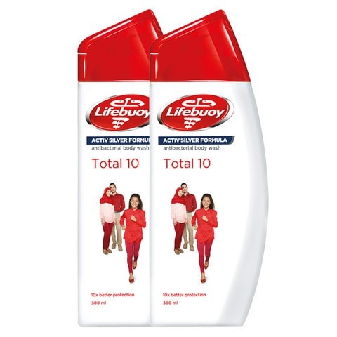 Lifebuoy Anti-Bacterial Body Wash 300 ml x Pack of 2 15% off