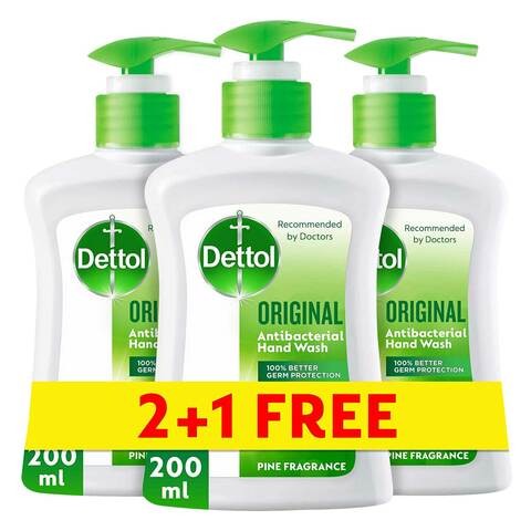 DETTOL HW ORIG 200MLX2+1 FREE