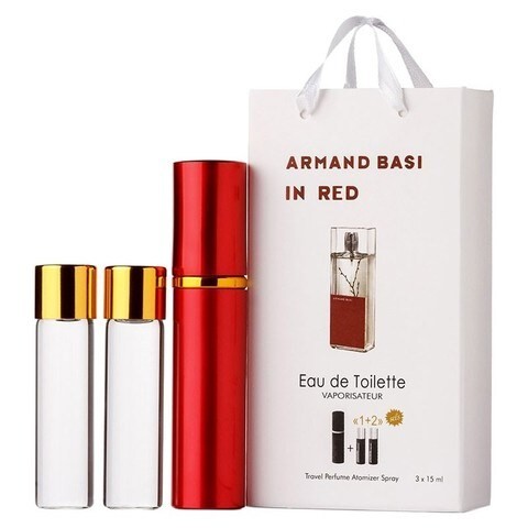 Armand Basi V Red Mini Spray 15 ml + 2 Bottles 15 ml