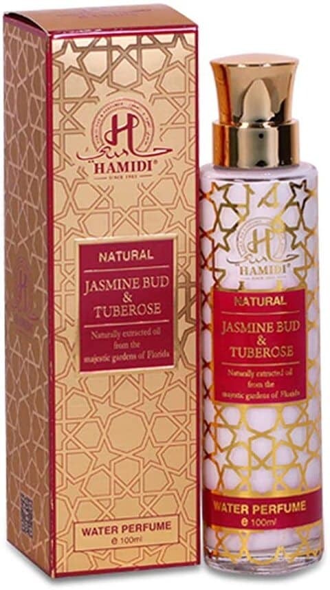 عطر Hamidi Natural Jasmine Bud & Tube Rose Water 100ml غير كحولي للجنسين