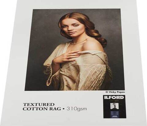 ILFORD GALERIE Prestige Textured Cotton Rag - A2 - FineArt Cotton - 310 gsm (Cut-Sheet Pack)