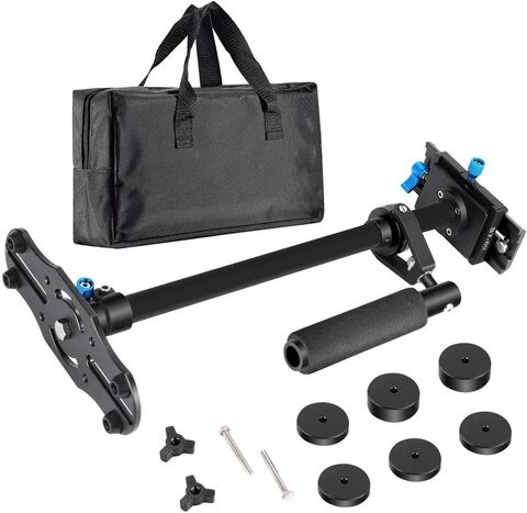 DMK Power Coopic St-60 Carbon Fiber 24 Inches/60 Centimeters Handheld Stabilizer With 1/4 3/8 Inch Screw Quick Shoe Plate Video Dv Up To 6.6 Pounds/3 Kilograms (Black)