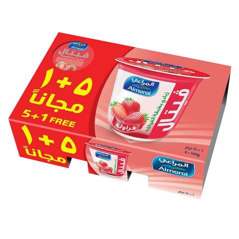 Almarai Vetal Strawberry Yoghurt 140g x Pack of 6