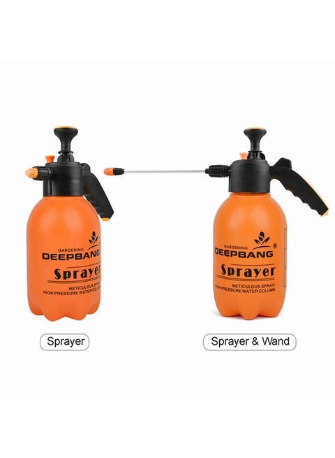 Generic Garden Pump Handheld Water Sprayer Orange/Black 2L