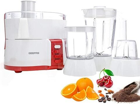 Geepas Gsb9890 4-In-1 Food Processor With Safety Lock