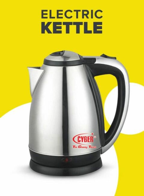 Cyber Stainless Steel Electric Kettle 2L Cyk-556 Silver/Black