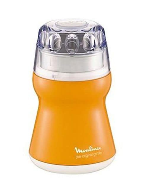 Moulinex - Electric Coffee Grinder 50g 180W AR1100 Orange/White/Clear