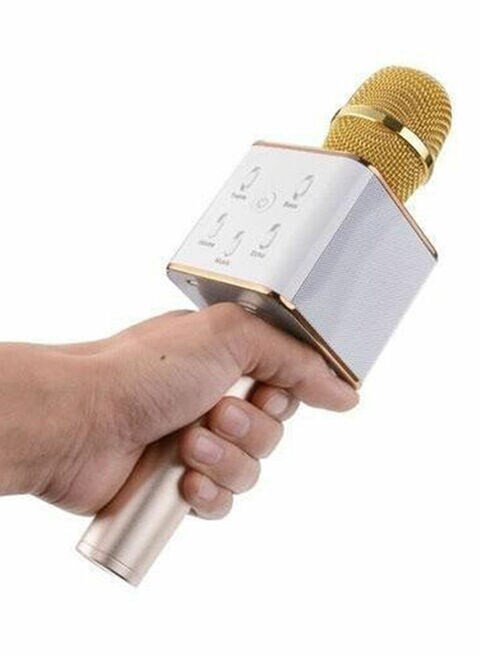 Generic Q7 Wireless Handheld Karaoke Microphone 2724441856665 Gold/Silver