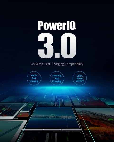 انكر POWERPORT III DUO السلطة IQ ابيض - A2628K21