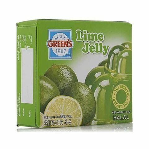 GREENS LIME JELLY 80G