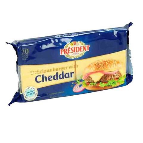 President 400g Cheddar Cheese Slices Pack of 20