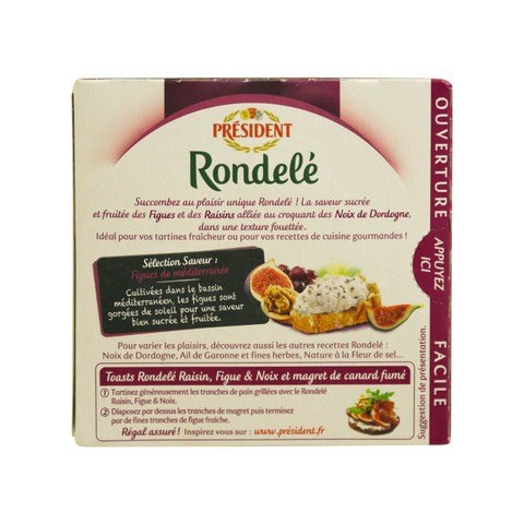 President Rondele Raisin Fig Walnut 125g