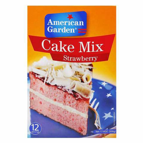 AMERICAN G.CAKE MIX STRAW.500GR