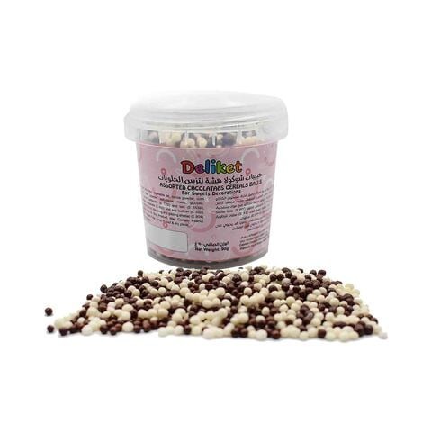 Deliket Choco Cereal Black And White Sprinkles Balls 90g