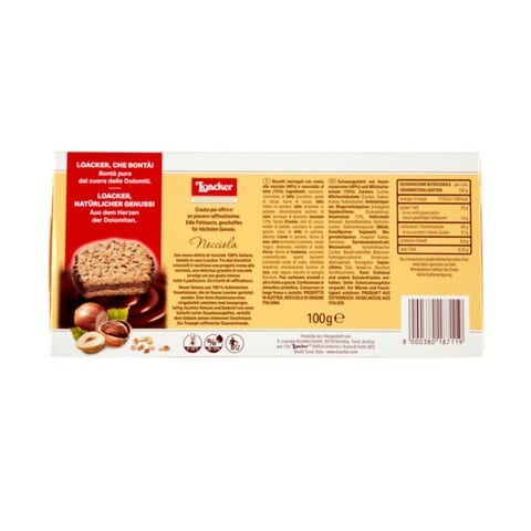 Loacker Nut Selection Hazelnut 100g