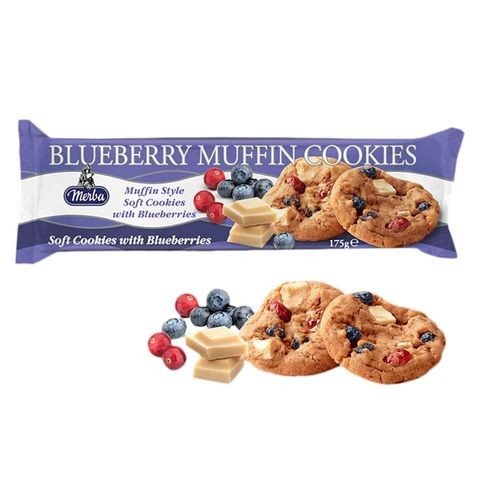 Merba Blueberry Cookies 175g x Pack Of 22