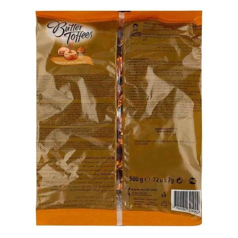 Arcor Leche And Caramel Butter Toffees 500g