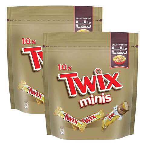 Twix Miniature Chocolate 200g x Pack of 2