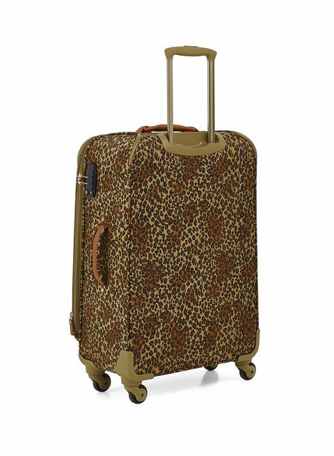 Regency Leopard Khaki Premium Style 4-wheel Cabin Trolley 18inch - RLT 002