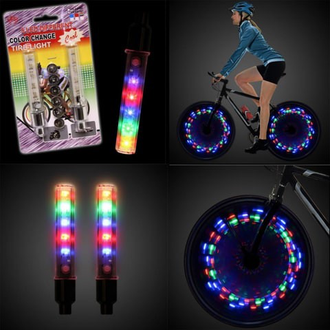 Bike Tire Lights  With 5 LED Different Color Change